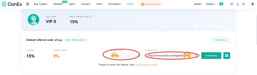 Copy Your Referral Code or Link