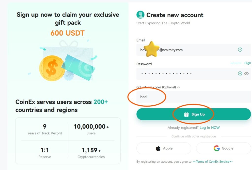 CoinEx Futures Referral Code